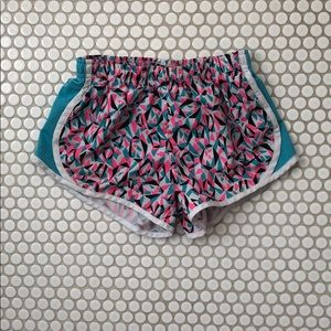 NIKE pink/blue/black girls athletic shorts